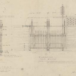 Gate section, elevation