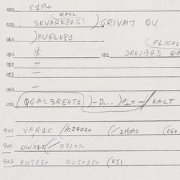 Eastern questionnaire, answ...