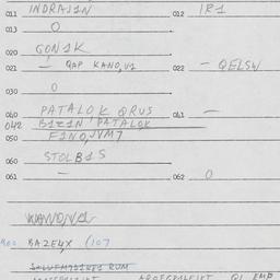 Eastern questionnaire, answ...