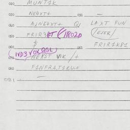 Eastern questionnaire, answ...