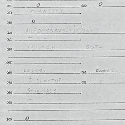 Eastern questionnaire, answ...