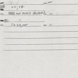 Eastern questionnaire, answ...