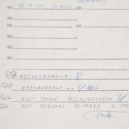 Eastern questionnaire, answ...