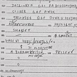Eastern questionnaire, answ...