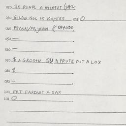Eastern questionnaire, answ...