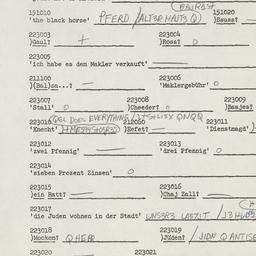Western questionnaire, answ...