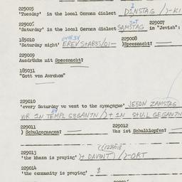 Western questionnaire, answ...