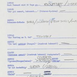 Western questionnaire, answ...