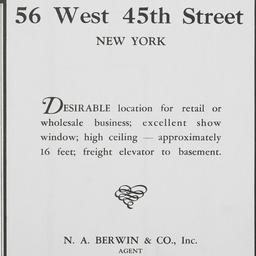 56 W. 45 Street, For Rent: ...