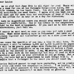 Letter from Gunnar Myrdal t...