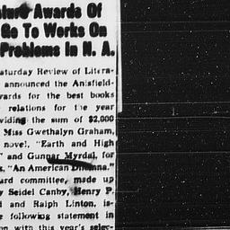 Article on Gunnar Myrdal