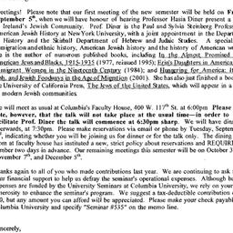 Announcements, 2003-09-05. ...