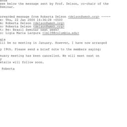 Correspondence, 2004-01-22....