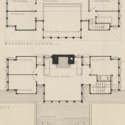 First, second floor plans