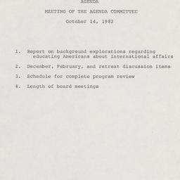 Agenda Committee
