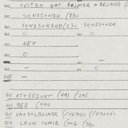Eastern questionnaire, answ...