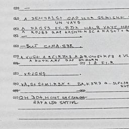 Eastern questionnaire, answ...