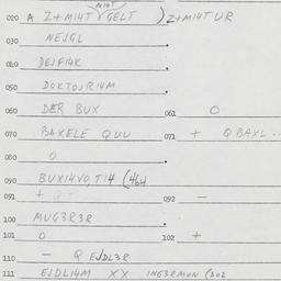 Eastern questionnaire, answ...
