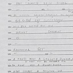 Eastern questionnaire, answ...