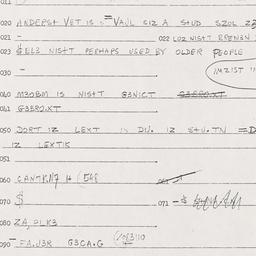 Eastern questionnaire, answ...