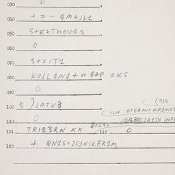 Eastern questionnaire, answ...