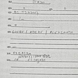 Eastern questionnaire, answ...