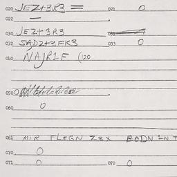 Eastern questionnaire, answ...