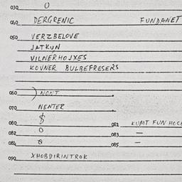 Eastern questionnaire, answ...
