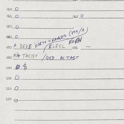 Eastern questionnaire, answ...