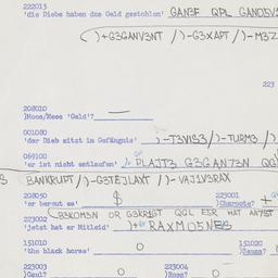 Western questionnaire, answ...