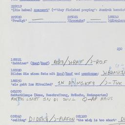 Western questionnaire, answ...