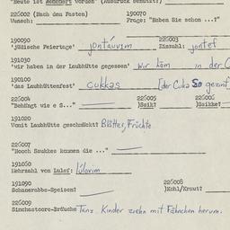 Western questionnaire, answ...