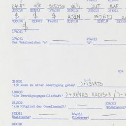Western questionnaire, answ...