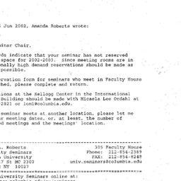 Correspondence, 2003-06-02....