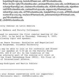 Announcements, 2003-02-06. ...