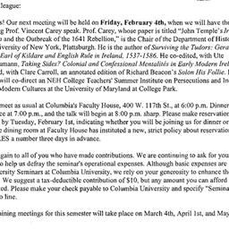 Announcements, 2005-02-04. ...