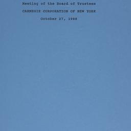 Meeting of the Board of Tru...
