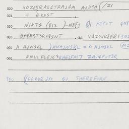 Eastern questionnaire, answ...