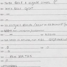 Eastern questionnaire, answ...