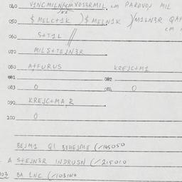 Eastern questionnaire, answ...