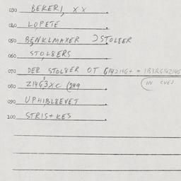 Eastern questionnaire, answ...