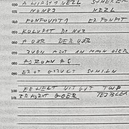 Eastern questionnaire, answ...