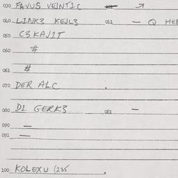 Eastern questionnaire, answ...