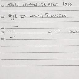 Eastern questionnaire, answ...