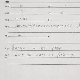 Eastern questionnaire, answ...