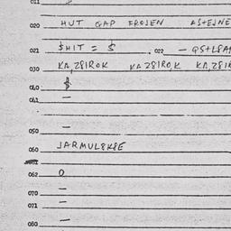 Eastern questionnaire, answ...