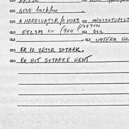 Eastern questionnaire, answ...