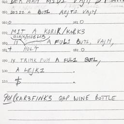 Eastern questionnaire, answ...