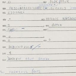 Eastern questionnaire, answ...