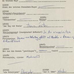 Western questionnaire, answ...